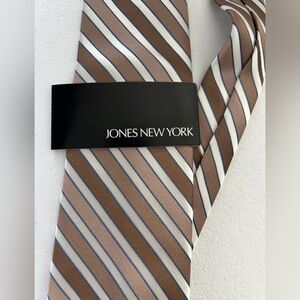 Jones New York Brown Striped Men's Tie